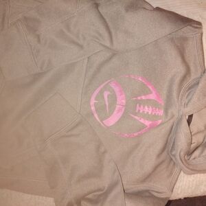 Nike Kids Hoodie in Tan and Pink